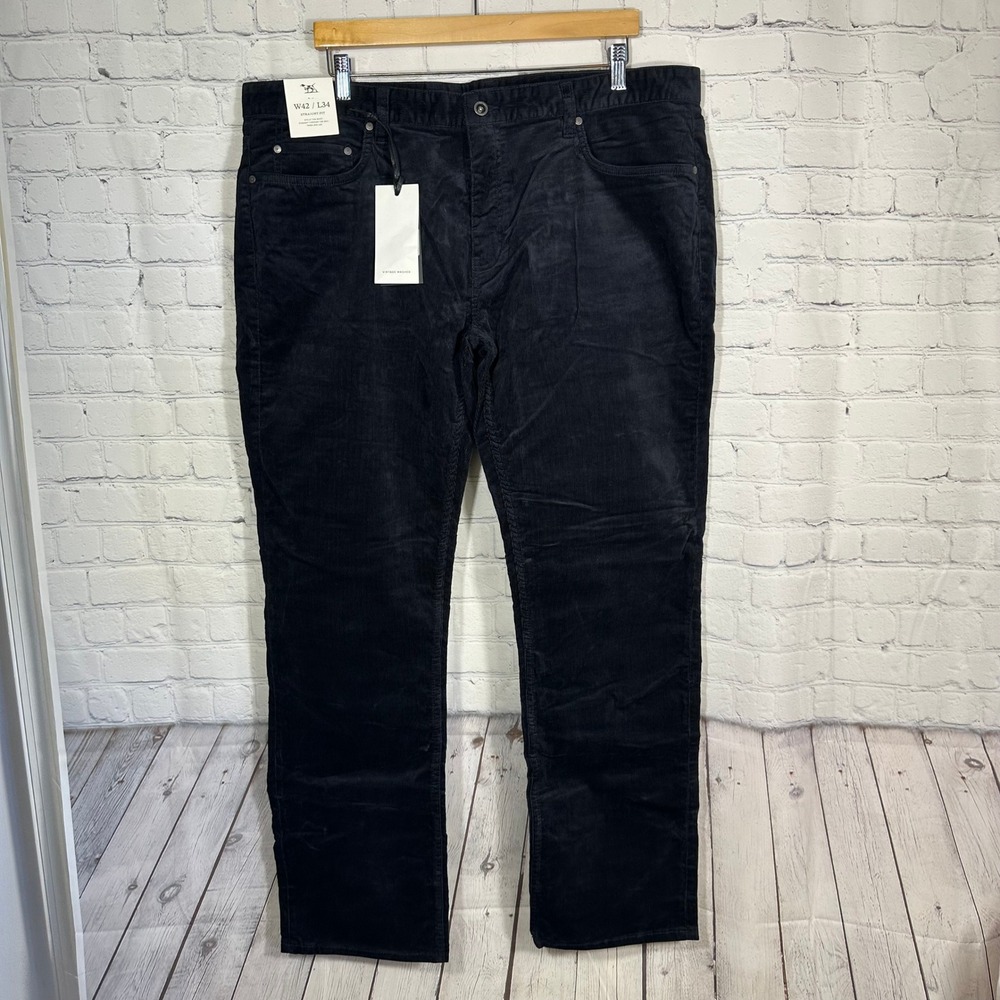 Rodd & Gunn Stirling 2 Straight Jean Navy Corduroy‎ Pants Mens 42x34 New